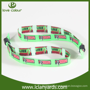 Free design decoration custom hot sale woven event wristband